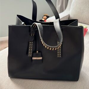 Aldo Black Studded Tote Bag